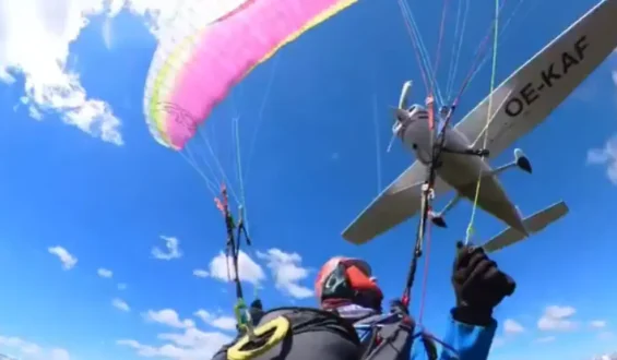 Beinahe-Kollision zwischen Cessna und Gleitschirm: Pilotin überlebt