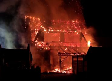 Großbrand in der Spargelstadt Beelitz