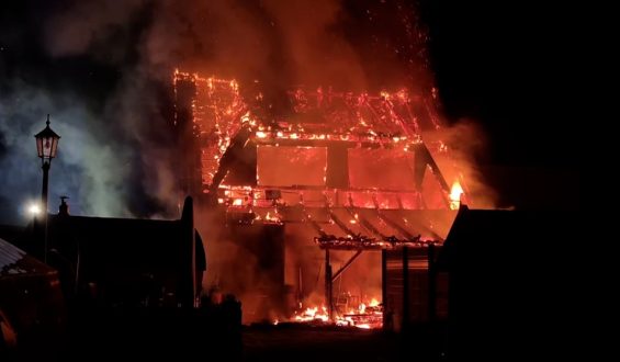 Großbrand in der Spargelstadt Beelitz