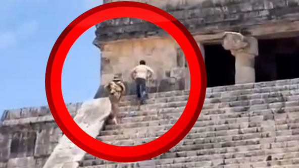 Verhaftung und Geldstrafe für Touristen auf Maya-Pyramide