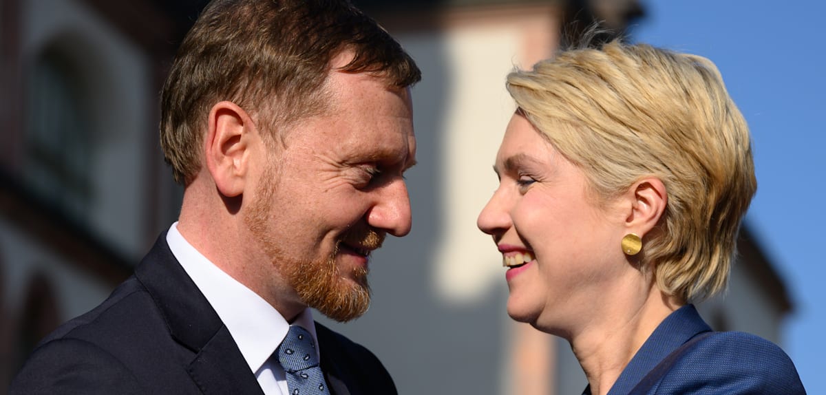 Kritik an Kretschmers Wahlaufruf für Schwesig