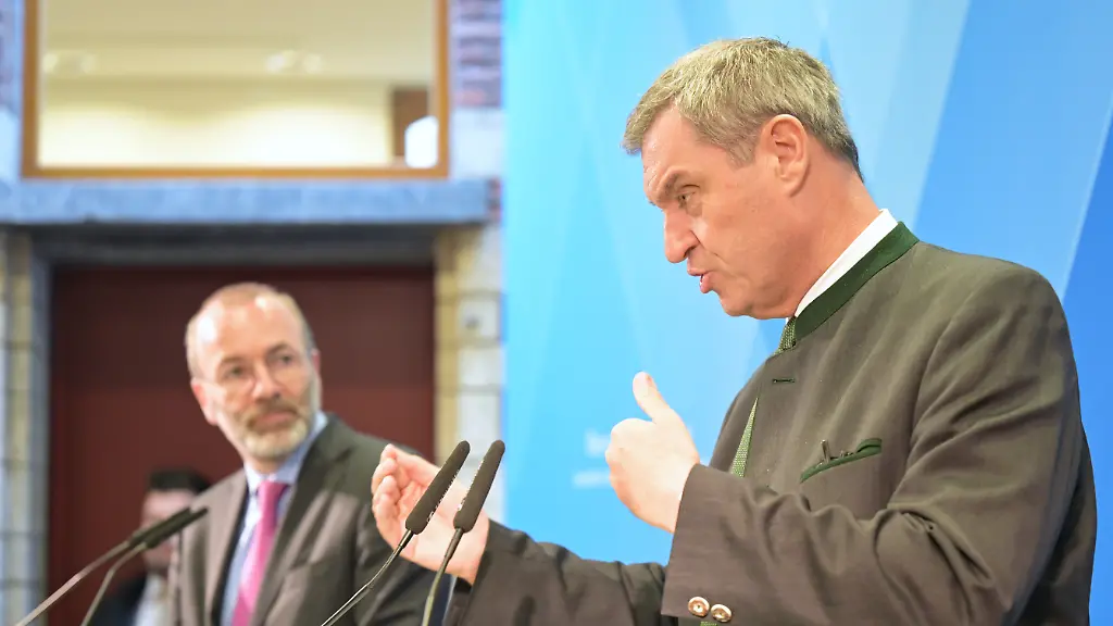 Manfred Weber erhöht Druck auf CSU-Chef Markus Söder