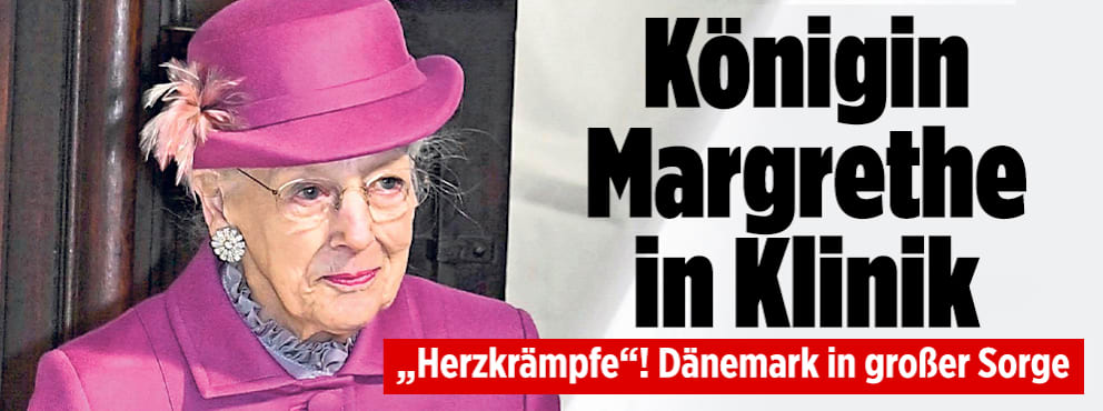 Königin Margrethes Klinikaufenthalt: Sorgen und Reaktionen