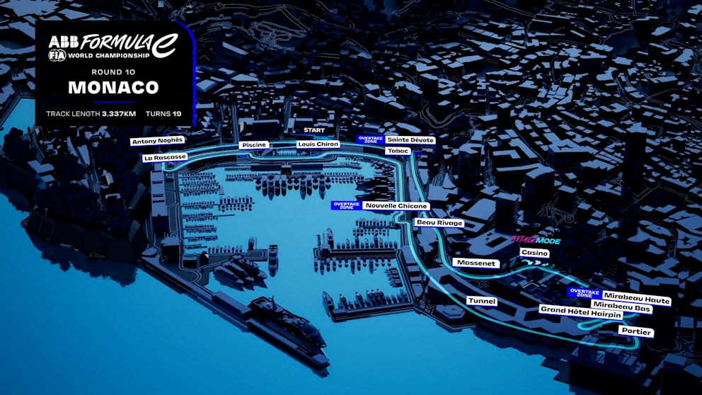 Kultrennen am Wochenende: Die Formel-E-Strecke in Monaco