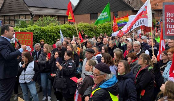Protest gegen AfD-Veranstaltung in Peine