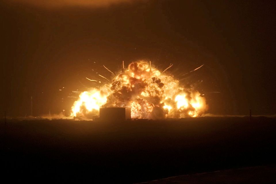 Explosion der New-Glenn-Rakete