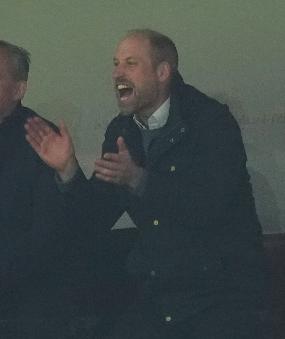 Prinz William beim Triumph von Aston Villa