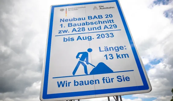 Ausbau der A20 in Niedersachsen gestartet