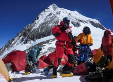 Rekordzahl von Bergsteigern am Mount Everest