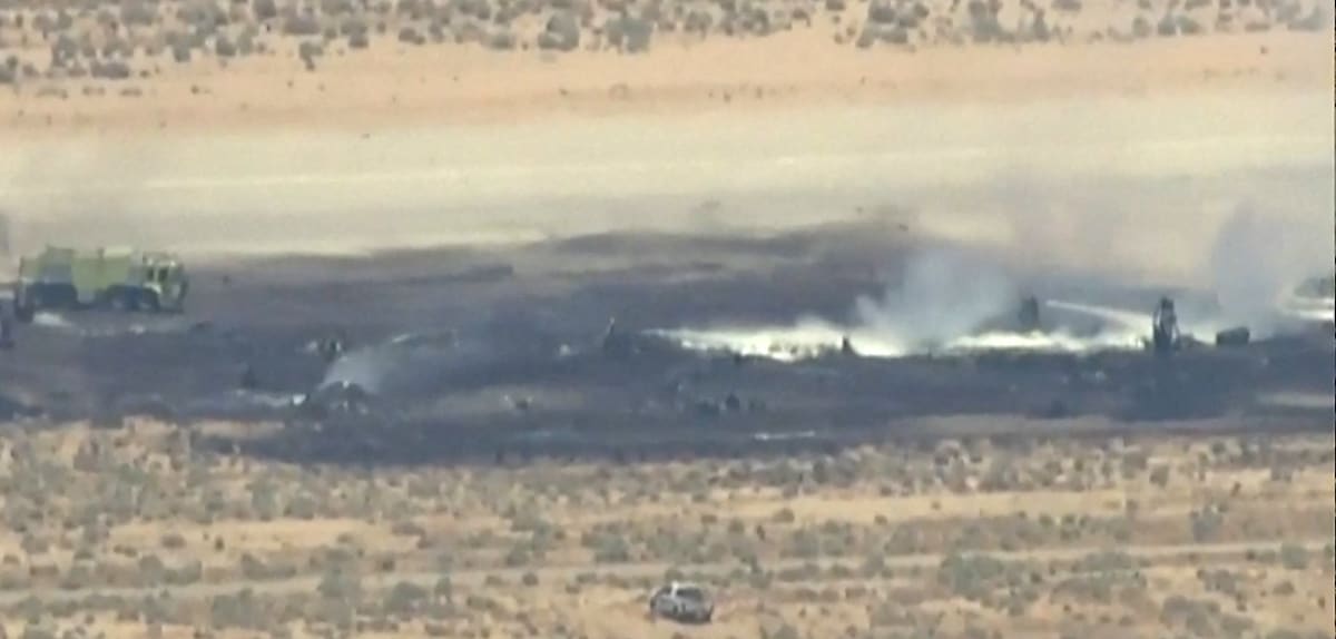 Schrecklicher Absturz eines B-52-Bombers in Kalifornien
