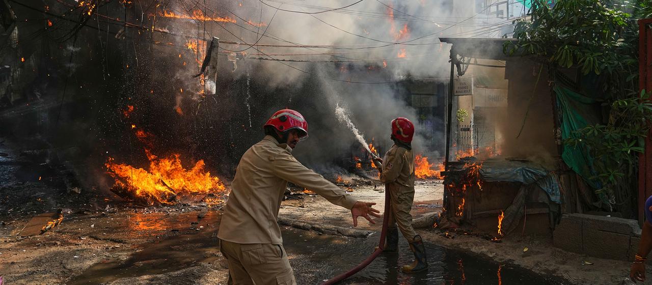 Tödlicher Brand in Neu-Delhi