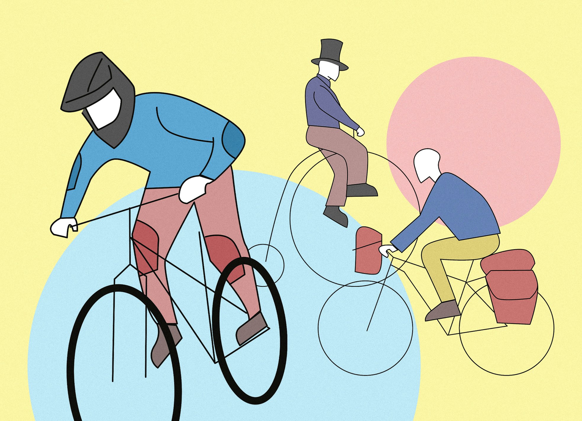 Radfahren: Eine Typologie von Fahrrädern und ihren Besitzern