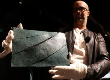 Handtasche aus Nachgebildeter Dinosaurierhaut Findet Keinen Käufer