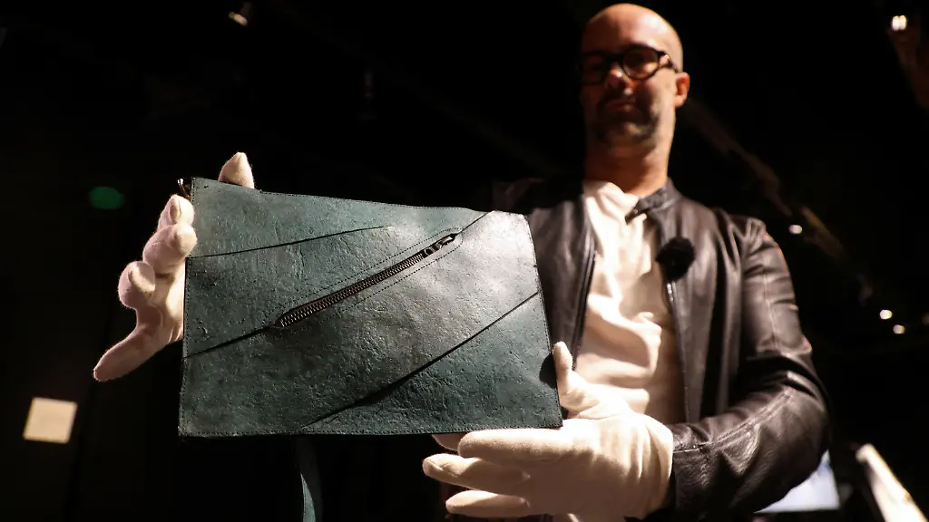 Handtasche aus Nachgebildeter Dinosaurierhaut Findet Keinen Käufer
