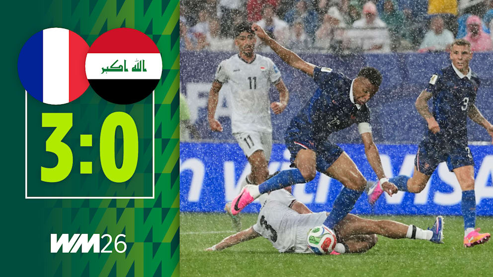 Das längste Spiel der WM: Mbappé-Show bei Regen-Chaos