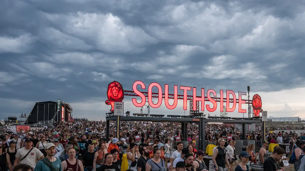 Unwetter-Warnung unterbricht das Southside-Festival