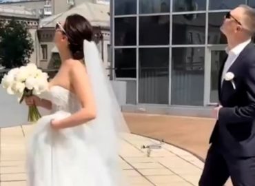 Hochzeit in Saporischschja durch Drohnenabschuss gestört