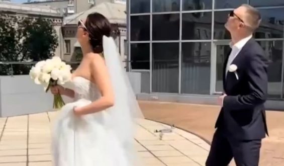 Hochzeit in Saporischschja durch Drohnenabschuss gestört