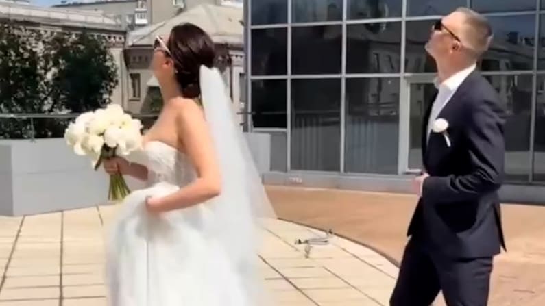 Hochzeit in Saporischschja durch Drohnenabschuss gestört