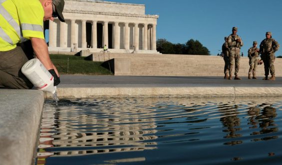 Probleme mit der Renovierung des Reflecting Pool in Washington D.C.