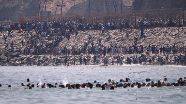 Ceuta erlebt großen Zustrom von Flüchtlingen