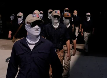 Proteste der ‚Patriot Front‘ am 250. Geburtstag der USA