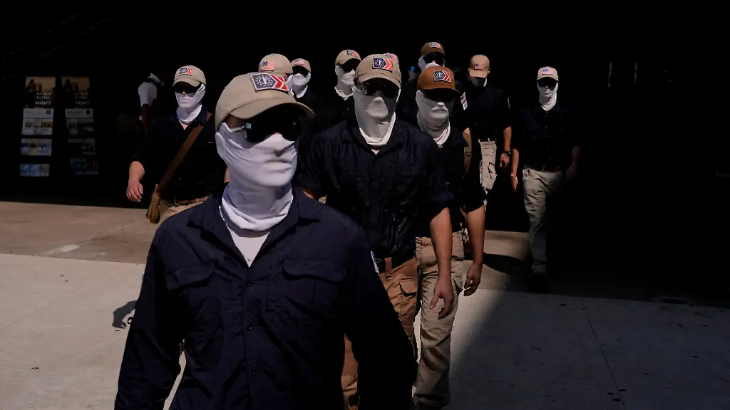 Proteste der ‘Patriot Front’ am 250. Geburtstag der USA