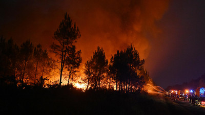 Waldbrände in Frankreich und Spanien: Brände und Bemühungen
