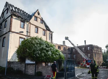 Erheblicher Brandschaden im Schloss Wallhausen