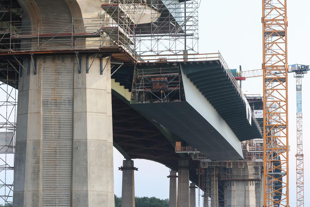 Fortschritte beim Neubau der Rader Hochbrücke