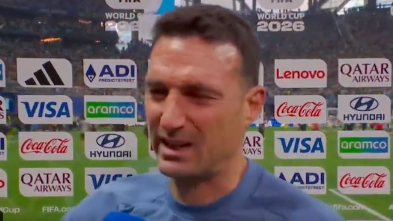 Argentinischer Trainer Lionel Scaloni bricht Interview ab