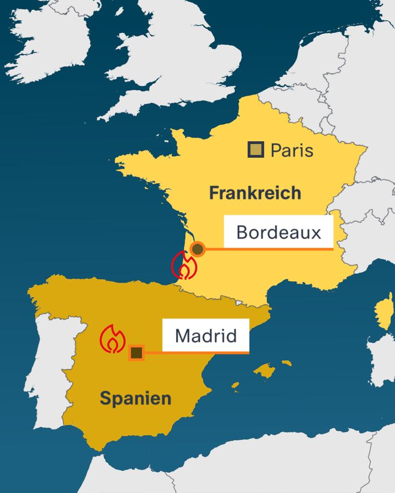 Verheerende Waldbrände in Frankreich und Spanien: Aktuelle Lage und Maßnahmen