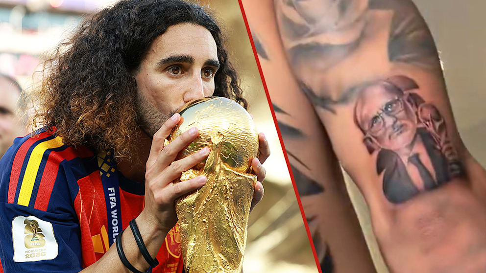 Spanischer Fußballer lässt sich Trainer tätowieren