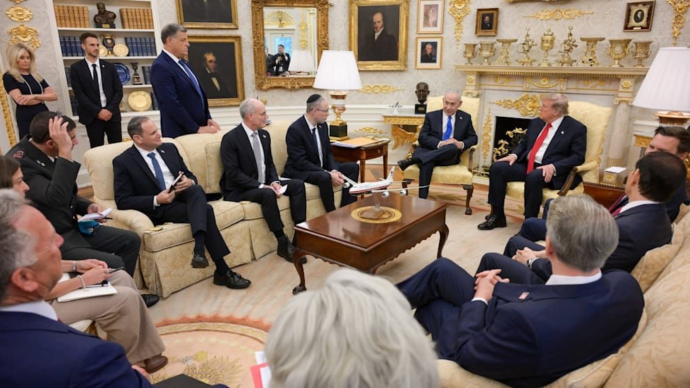 Treffen von Trump und Netanjahu im Oval Office