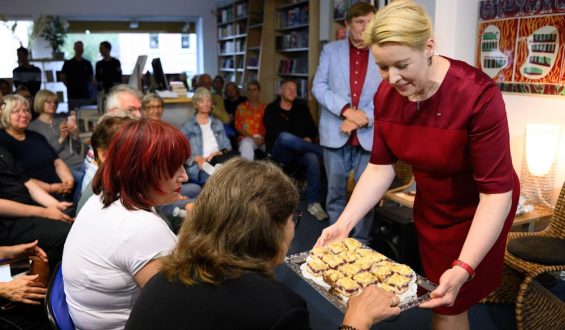 Franziska Giffeys Lesung in der Buchhandlung Leporello