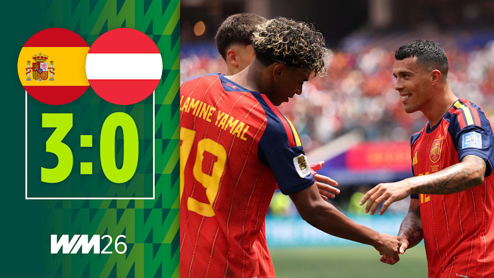 Spanien besiegt Österreich im WM-Sechzehntelfinale