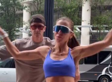 Robert Lewandowski tanzt auf Chicagos Straßen