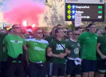 Wolfsburger Fans veranstalten eindrucksvollen Marsch vor Zweitligastart