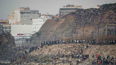 Europäische Reaktionen auf Migration in Ceuta
