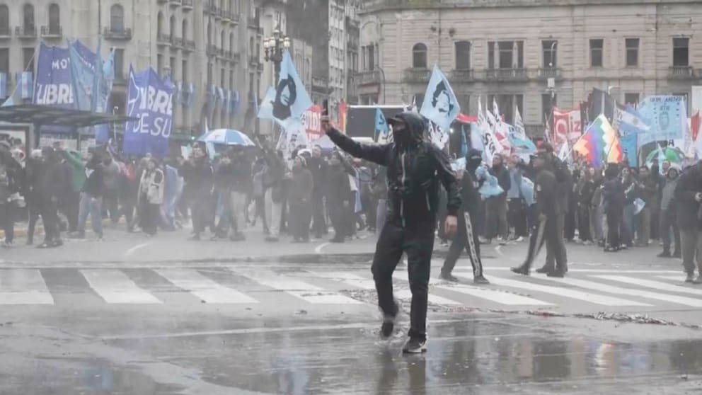Straßenschlachten in Buenos Aires: Polizei gegen Demonstranten