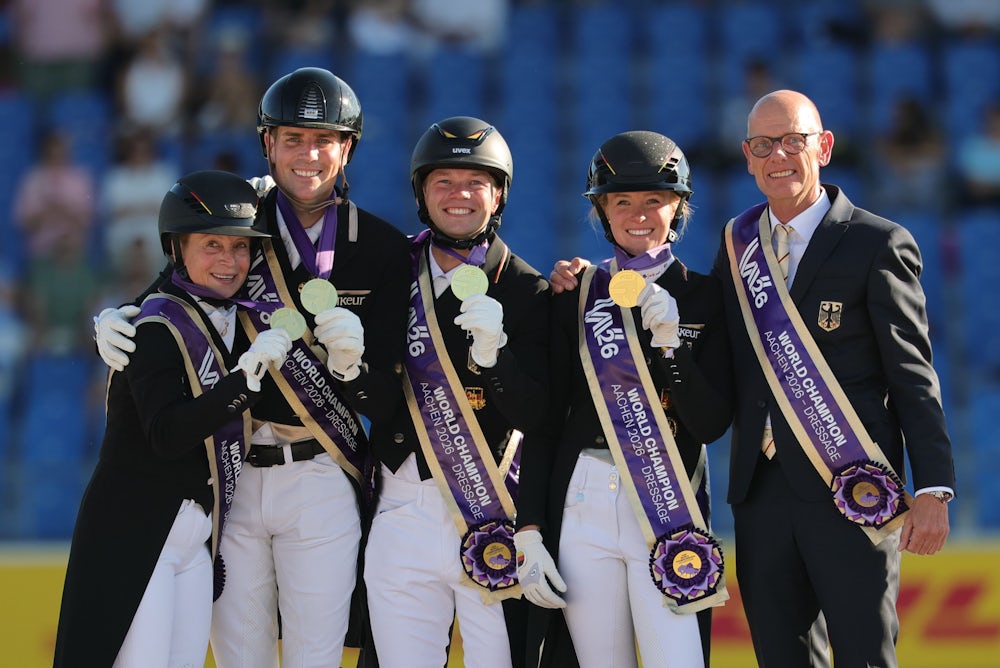 Deutschland gewinnt Gold in der Dressur bei der WM in Aachen