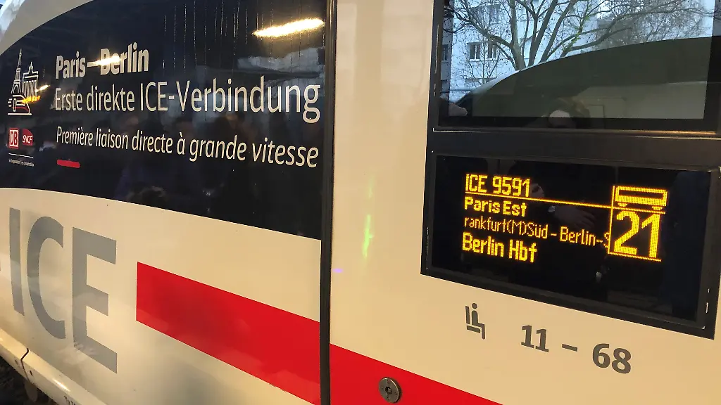 ICE Berlin-Paris vorübergehend aus dem Fahrplan gestrichen