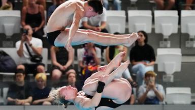 Silber für das deutsche Mixed-Duo Pfeif/Rösler bei der Schwimm-EM