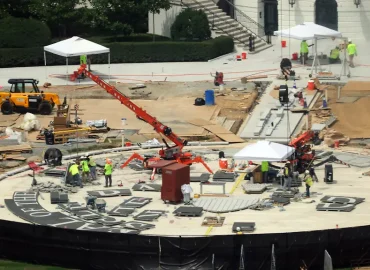 Trump startet Helipad-Projekt vor dem Weißen Haus neu