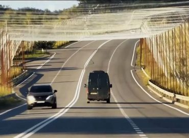 Anti-Drohnen-Netze sichern ukrainische Straßen