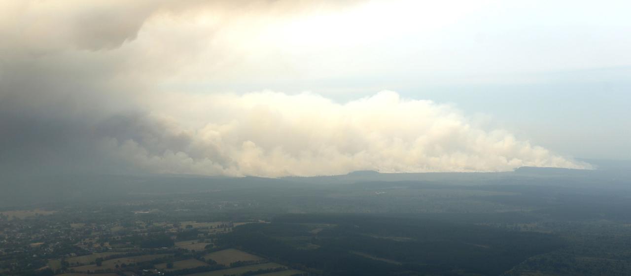 Fortschritte bei der Bekämpfung des Waldbrandes in NRW