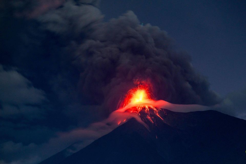 Alarmstufe Rot wegen Ausbruch des Volcán de Fuego in Guatemala