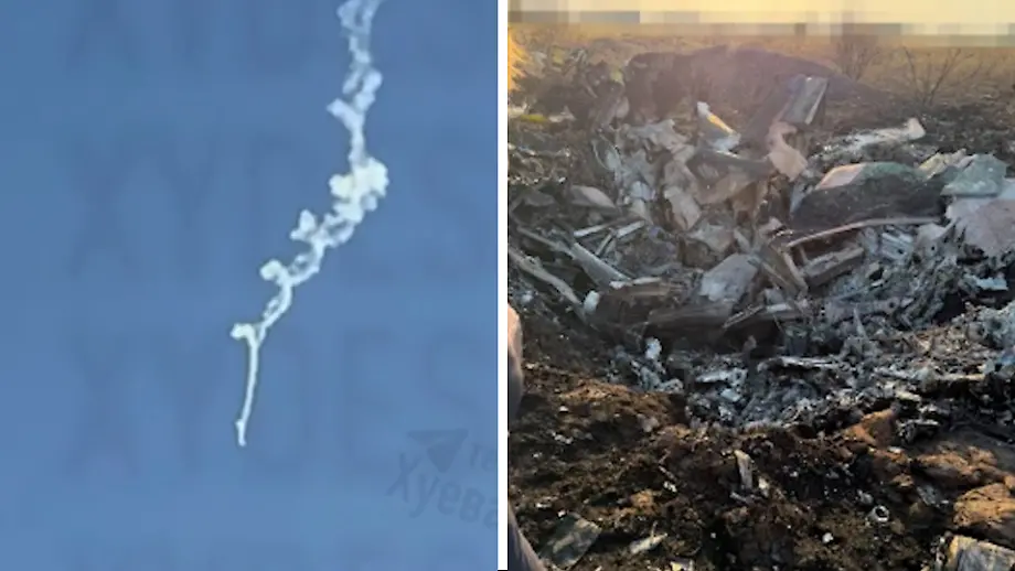 Brennende MiG-29 stürzt ab: Pilot rettet sich mit Schleudersitz