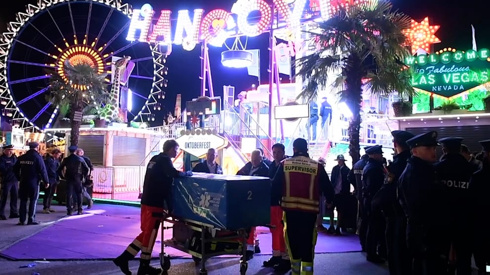 Unfall auf dem Oktoberfest: Sicherheitsmitarbeiter betroffen