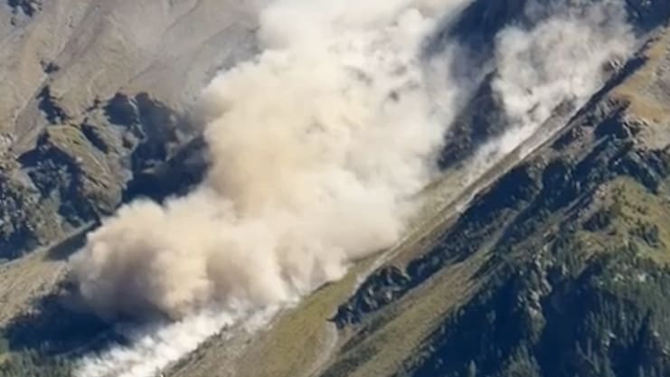 Gigantischer Felssturz in Südtirol: Steinlawine hinterlässt Geröllspur